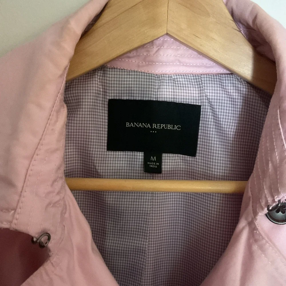 Banana Republic Light Pink Trench Coat - Picture 4 of 10